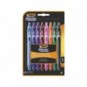 Penna gel a scatto BIC Gelocity Quick Dry 0,7 mm assortiti Conf. 8 pezzi - 964770