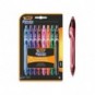 Penna gel a scatto BIC Gelocity Quick Dry 0,7 mm assortiti Conf. 8 pezzi - 964770