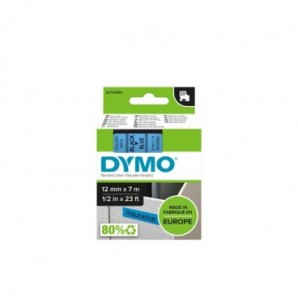 Nastro per etichettatrici Dymo D1 12 mm x 7 m Nero/Blu S0720560