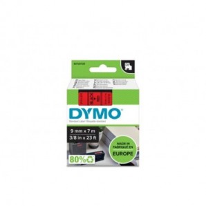 Nastro per etichettatrici Dymo D1 9 mm x 7 m Nero/Rosso S0720720