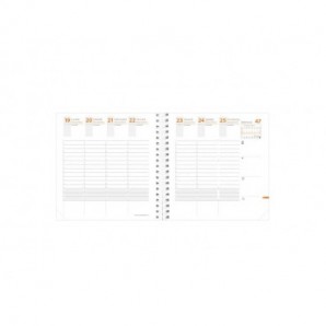 Agenda settimanale 2022 Quo Vadis Time&Life Medium 16x16 cm blu cangiante