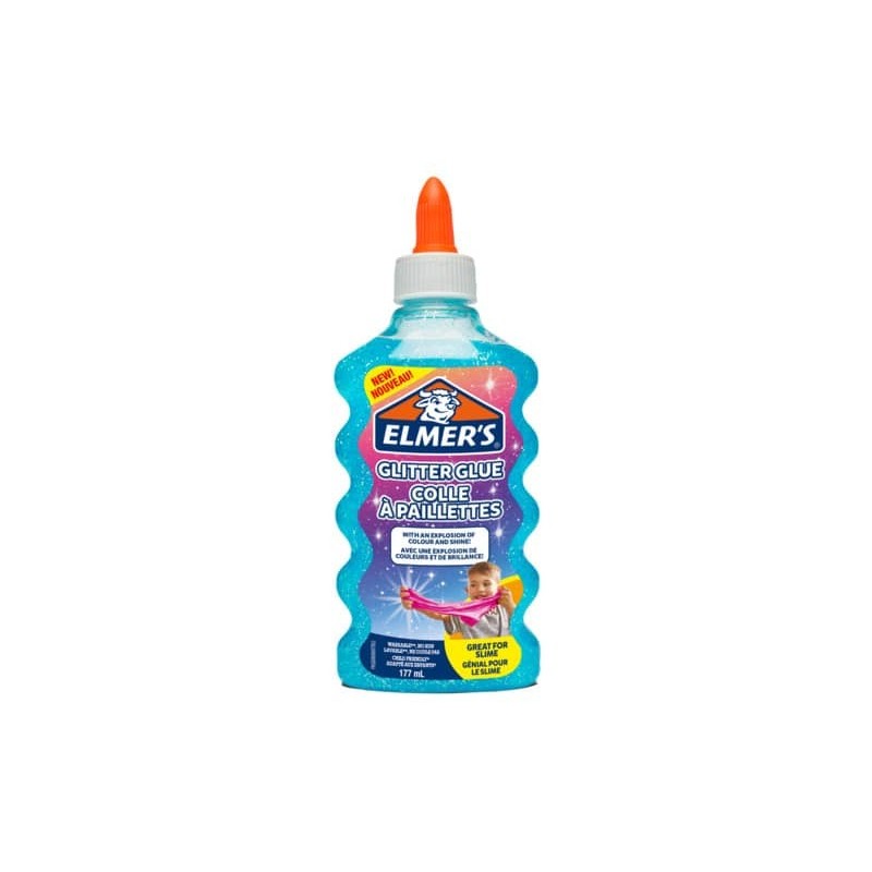 Colla Glitterata Liquida Elmer's blu - Flacone 177 ml 2077252