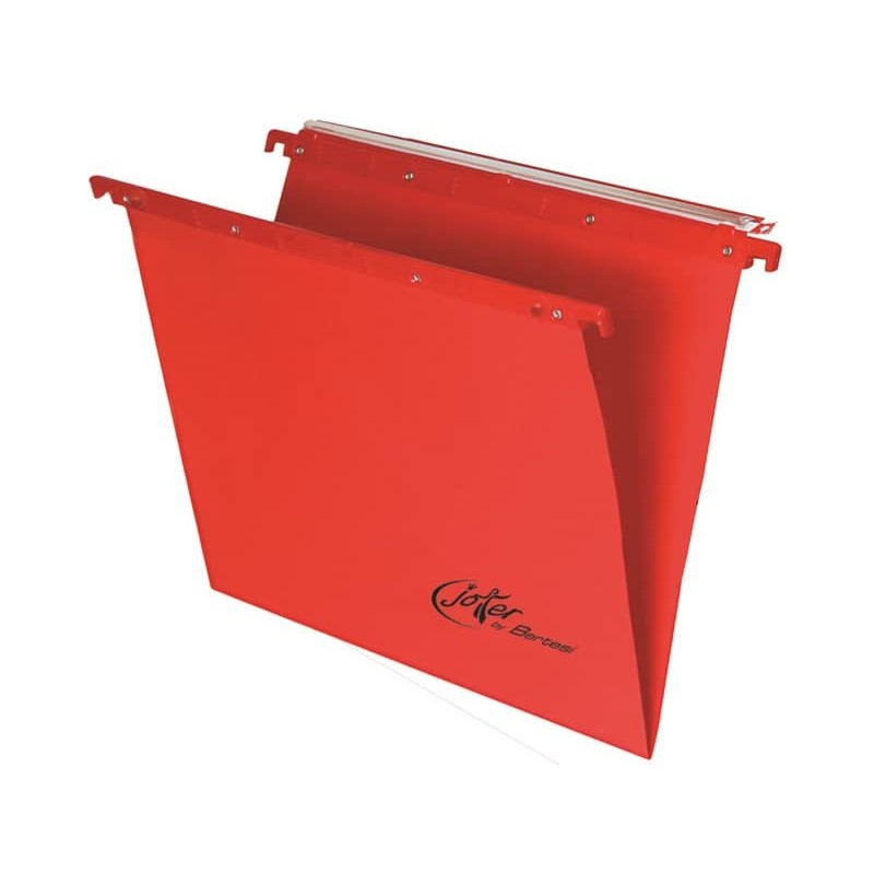 Cartelle sospese orizzontali per cassetti Linea Joker 33 cm fondo V - rosso conf. 25 pezzi - 400/330 LINK - A4