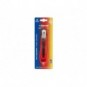 Cutter con lama trapezoidale a rientro automatico Artiglio SX-12-1 rosso lama 18 mm - 4330B