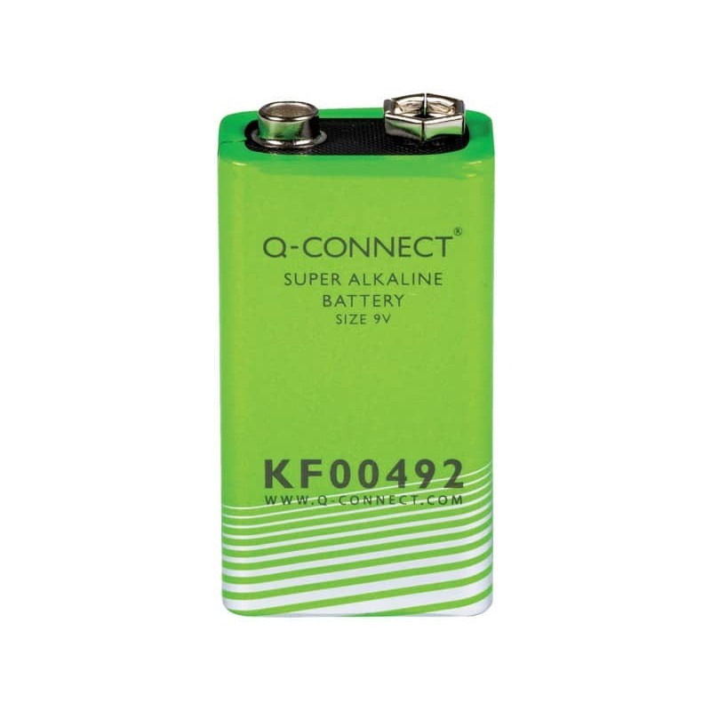 Batteria alcalina Q-Connect 9V KF00492