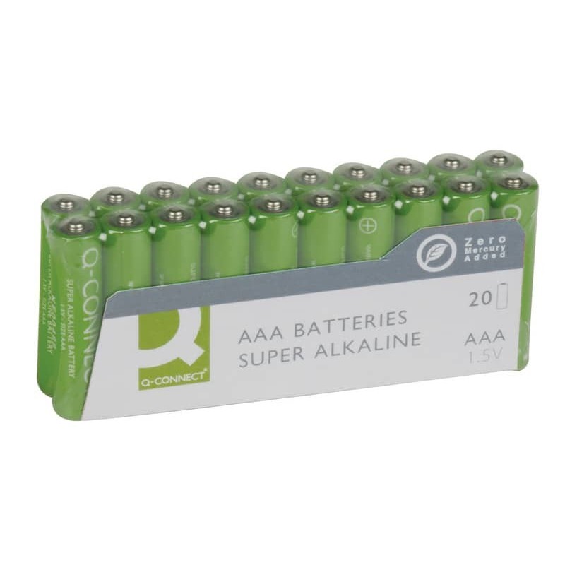 Batterie alcaline Q-Connect AAA conf. 20 pezzi KF10849