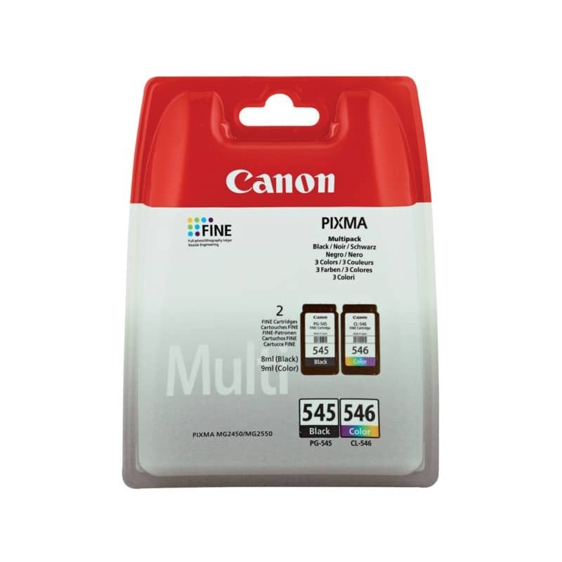 Multipack cartucce originali Canon PG-545 e CL-546 capacità standard - 8287B005