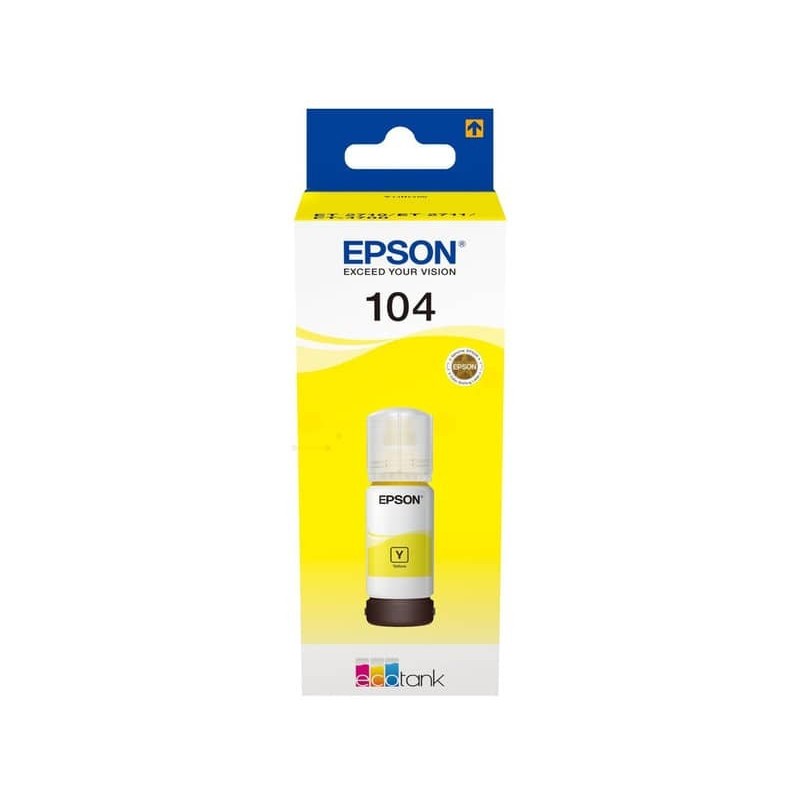 Inchiostro originale giallo Epson EcoTank 104 - C13T00P440